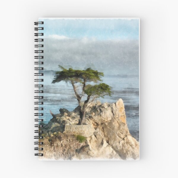 Item preview, Lone Cypress Watercolor designed and sold by peanutroaster.