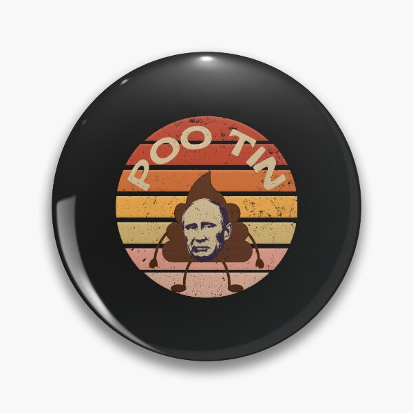 Item preview, Vladimir Poo tin funny joke retro - pootin retro vintage Sticker designed and sold by PootinTuon.