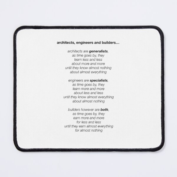 Item preview, architects, engineers and builders designed and sold by StephenVarney.
