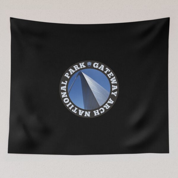 Item preview, Gateway Arch National Park Circle Sticker designed and sold by lewisnash6.
