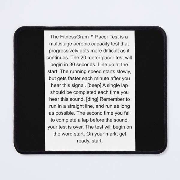 Item preview, The Fitnessgram Pacer Test Funny Sticker designed and sold by stewaales6.