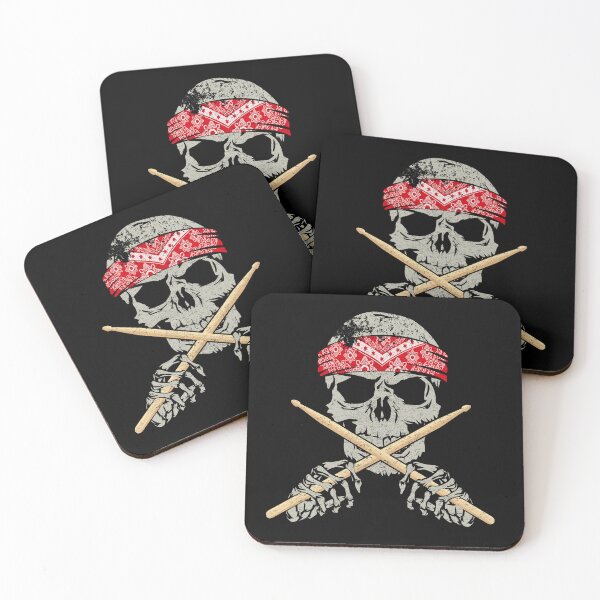 Item preview, Drummer skull and cross bones designed and sold by boec gear.