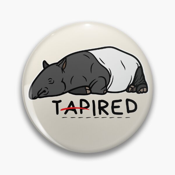 Item preview, Funny Tapir Pun For Malayan Tapir Lovers - Sleepy Animal Pun - Tapir Art designed and sold by plan-t-b.