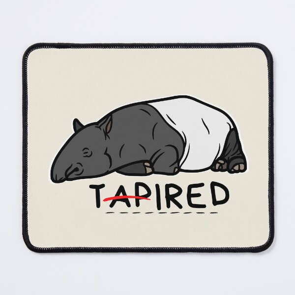 Item preview, Funny Tapir Pun For Malayan Tapir Lovers - Sleepy Animal Pun - Tapir Art designed and sold by plan-t-b.