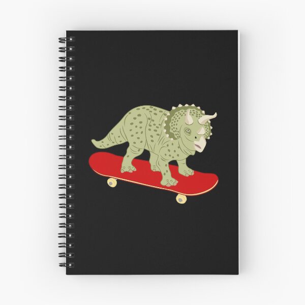Item preview, Dinosaur Triceratops is skateboarding designed and sold by CreaVisArt.