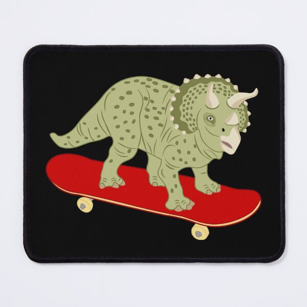 Item preview, Dinosaur Triceratops is skateboarding designed and sold by CreaVisArt.