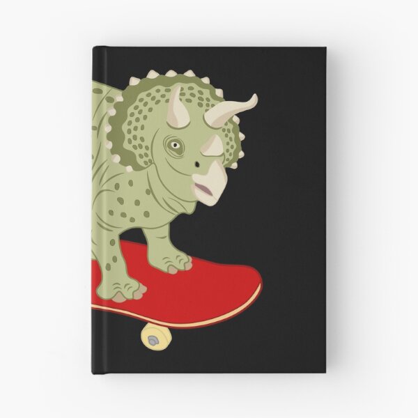 Item preview, Dinosaur Triceratops is skateboarding designed and sold by CreaVisArt.