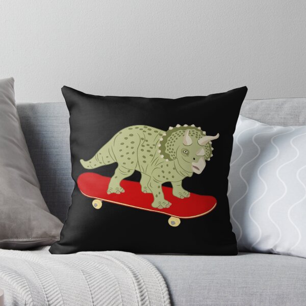 Item preview, Dinosaur Triceratops is skateboarding designed and sold by CreaVisArt.