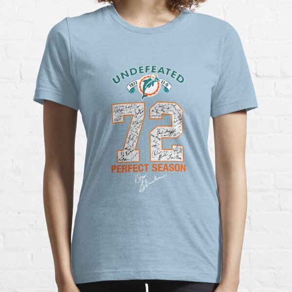 MiamI dolphins undefeated 1972 perfect season signature T-shirts