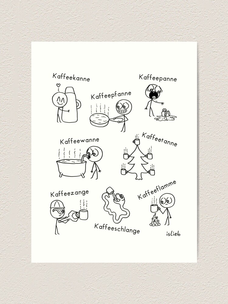 Thumbnail 2 von 3, Kunstdruck, Kaffeecomic designt und verkauft von islieb.