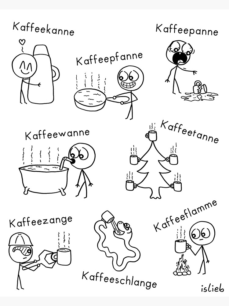 Thumbnail 3 von 3, Sticker, Kaffeecomic designt und verkauft von islieb.