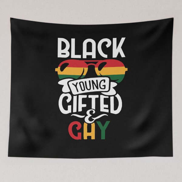 Item preview, Black Young Gifted and Gay LGBT Pride Love BHM designed and sold by Dressed For  Duty.