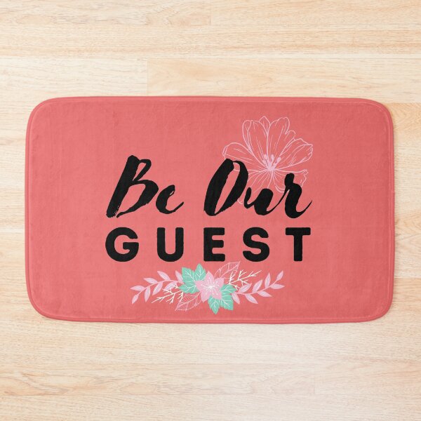 Item preview, Flowers Be Our Guest Throw Pillow Cover Rectangular Pillowcase Living Room Bedroom Car Home Decor designed and sold by marwan elsaeed.