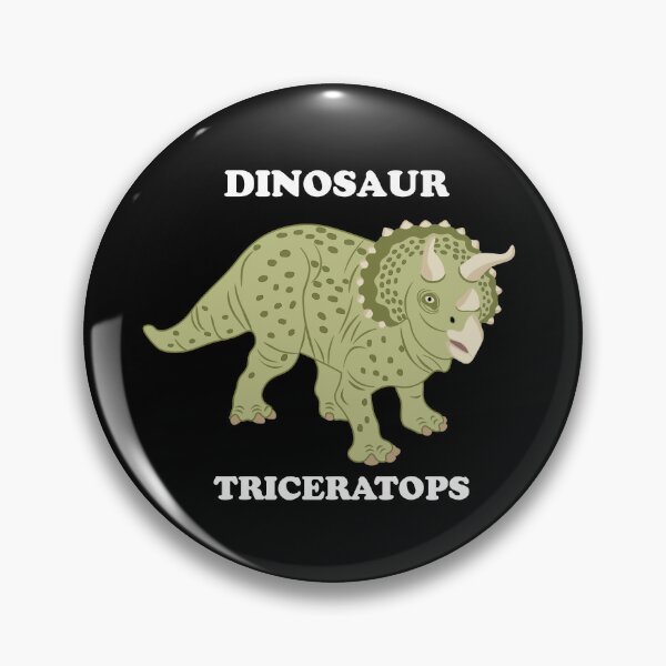 Item preview, Green Dinosaur Triceratops, Stone Age Animals designed and sold by CreaVisArt.