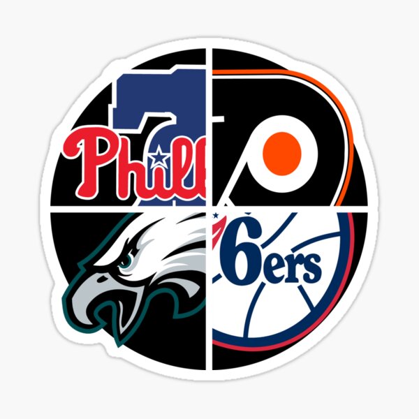 Item preview, Philadelphia Sports Quad Sticker designed and sold by rollinsale.