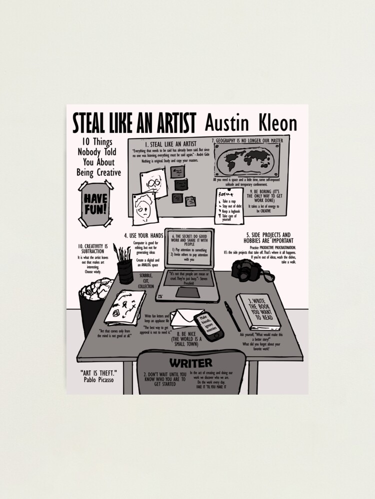 Visual Book Steal like an artist (Austin Kleon) | Photographic Print