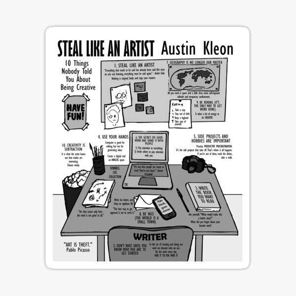 Item preview, Visual Book Steal like an artist (Austin Kleon) designed and sold by TKsuited.