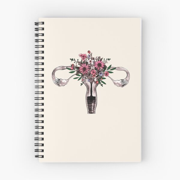 Item preview, Floral Uterus with flowers, Feminist, femminism, uteruses, girl, women, watercolor style designed and sold by Collagedream.