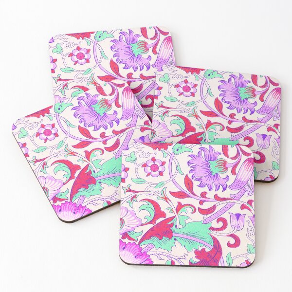 Item preview, Purple Red Turquoise Floral Lodden Pattern designed and sold by fowons.
