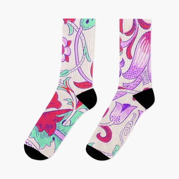 Item preview, Purple Red Turquoise Floral Lodden Pattern designed and sold by fowons.