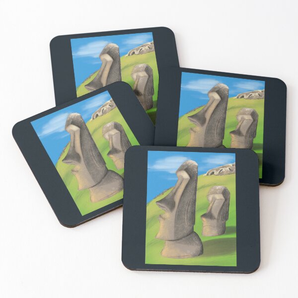 Item preview, Moai statues   designed and sold by PressShana.