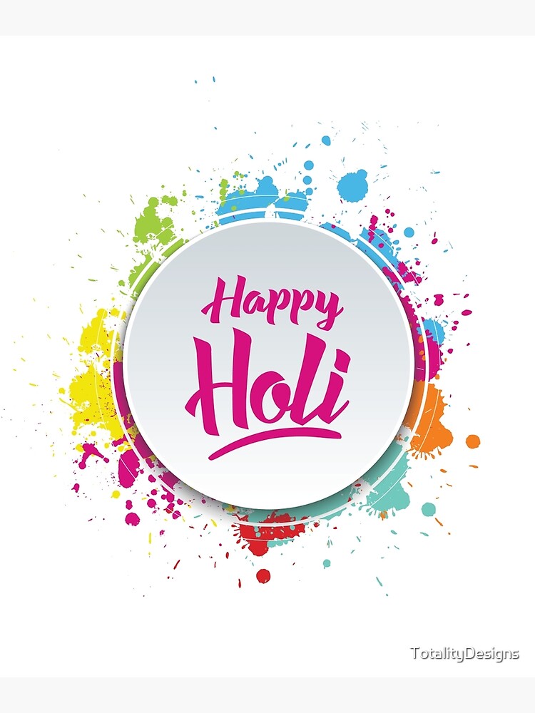 Happy Holi Poster Vector Design Images, Cheerful Logo Transparent Happy Holi,  Holi Logo, Happy Holi, Illustration PNG Image For Free Download