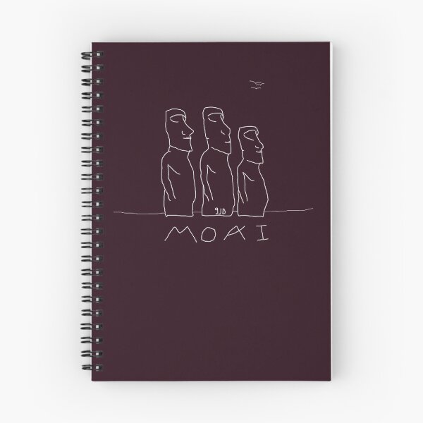 Item preview, Moais Easter Island black background by 9JD   designed and sold by PressShana.