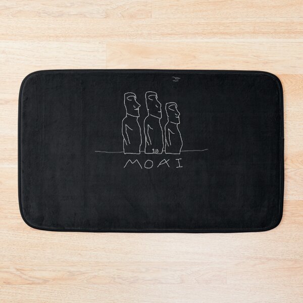 Item preview, Moais Easter Island black background by 9JD   designed and sold by PressShana.