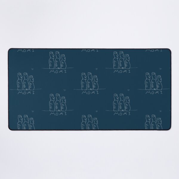 Item preview, Moais Easter Island black background by 9JD designed and sold by PressShana.
