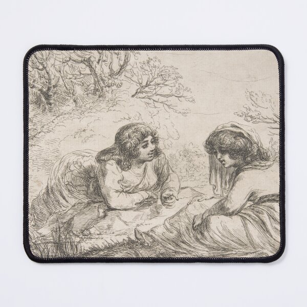 Item preview, Two Women and a Dog in a Landscape designed and sold by LP.