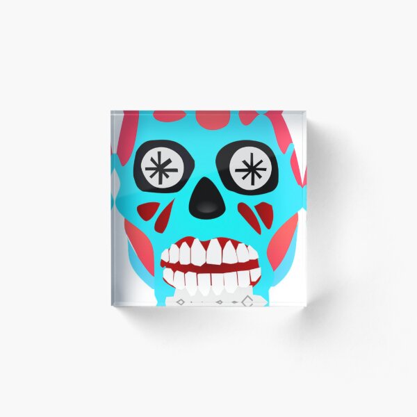 They Live Alien Acrylic Block