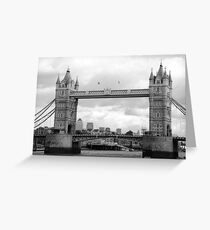 Tower Bridge London Black & White Greeting Card