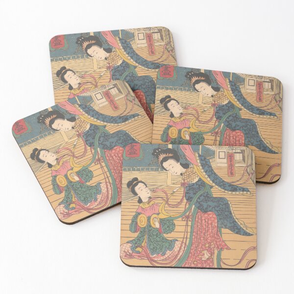Item preview, Two Chinese Women in a Japanese Woodblock Print designed and sold by LP.