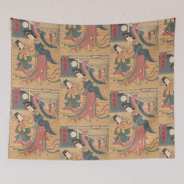 Item preview, Two Chinese Women in a Japanese Woodblock Print designed and sold by LP.
