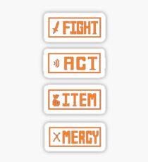 Undertale - Fight Menu Sticker