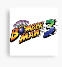 SUPER BOMBERMAN 3 LOGO Canvas Print