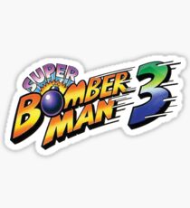 SUPER BOMBERMAN 3 LOGO Sticker