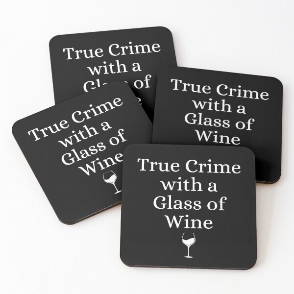 Aperçu de l'œuvre Vrai crime avec un verre créée et vendue par ForensicMinds.