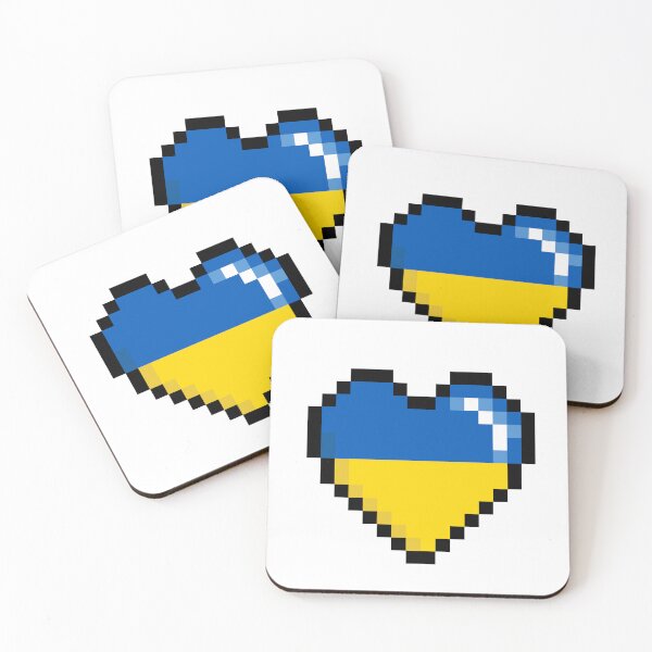 Item preview, Ukrainian Pixel Heart designed and sold by Asaha17.