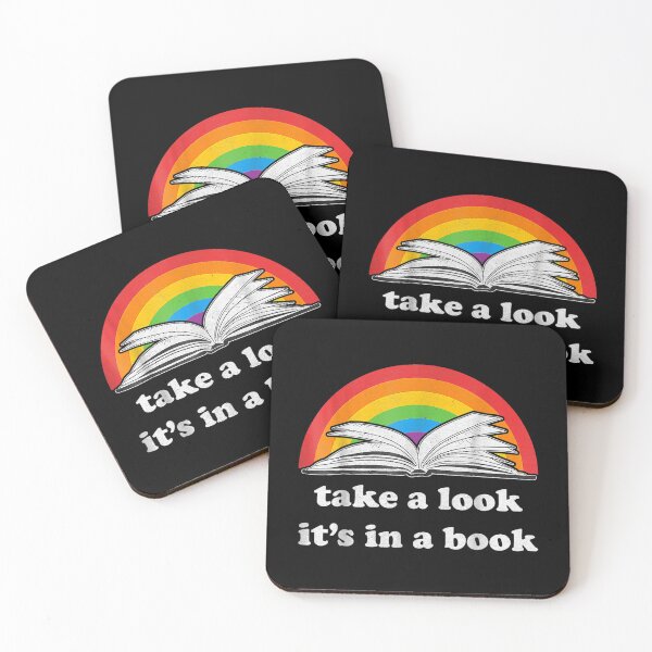 Item preview, Take A Look It's In A Book Reading Vintage Retro Rainbow  designed and sold by jeanniec55.