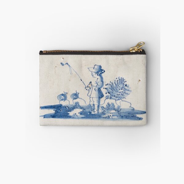 Item preview, Vintage Delft blue tile with fisherman designed and sold by Photopat.
