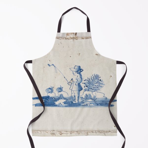 Item preview, Vintage Delft blue tile with fisherman designed and sold by Photopat.