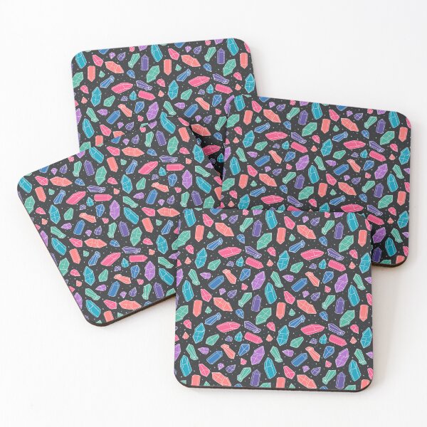 Item preview, pattern with colorful crystals designed and sold by burbura.