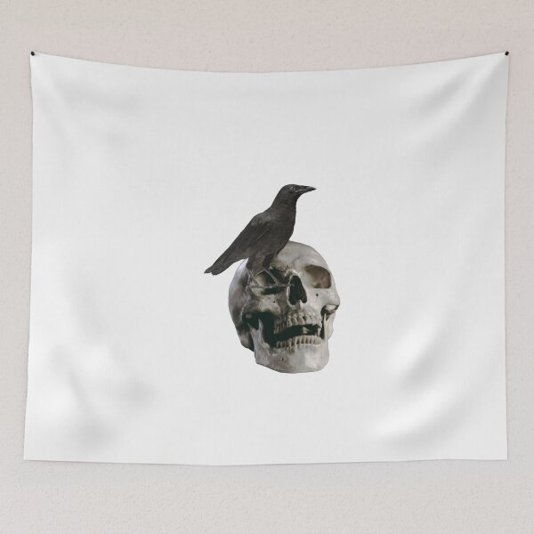 Item preview, Raven Skull: Raven standing on a skull designed and sold by hetvick.