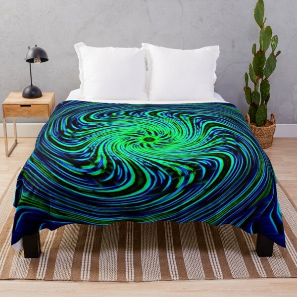Item preview, Abstract Blue & Green Earthy Fractal Vortex designed and sold by SXW Designs.