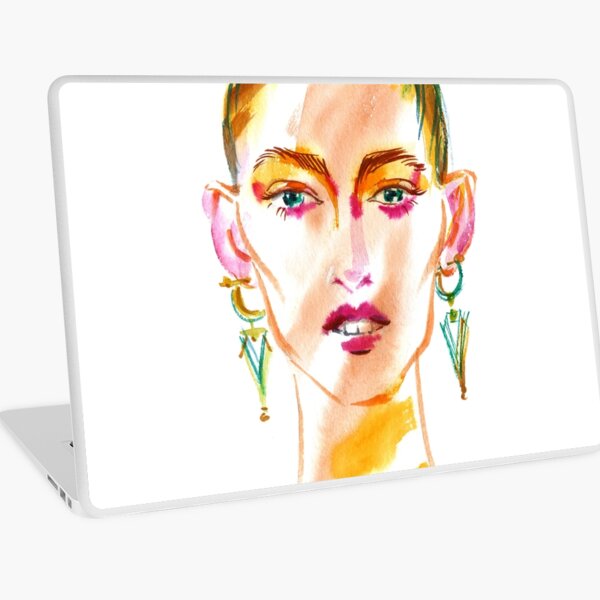 Aperçu de l'œuvre fashion # 36: une fille avec de grandes boucles d'oreilles créée et vendue par Irina Ivanova.