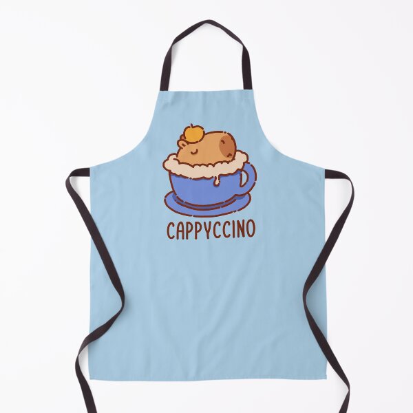 Item preview, Cappyccino, capybara in a cappuccino, blue cup designed and sold by manydoodles.