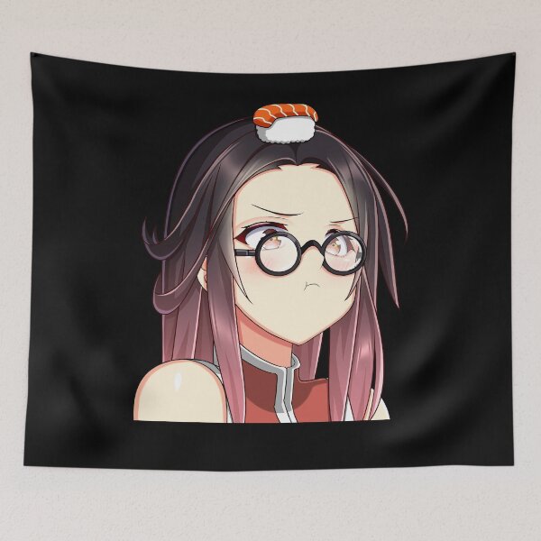 Item preview, Cute Kawaii Anime Girl Pouting designed and sold by Kawaiifu69.