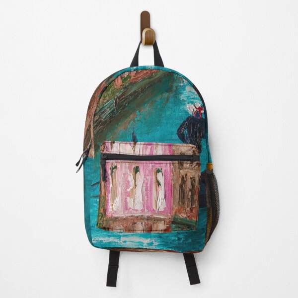Item preview, Gondolier floats down the street in Venice designed and sold by ArinasFineArt.