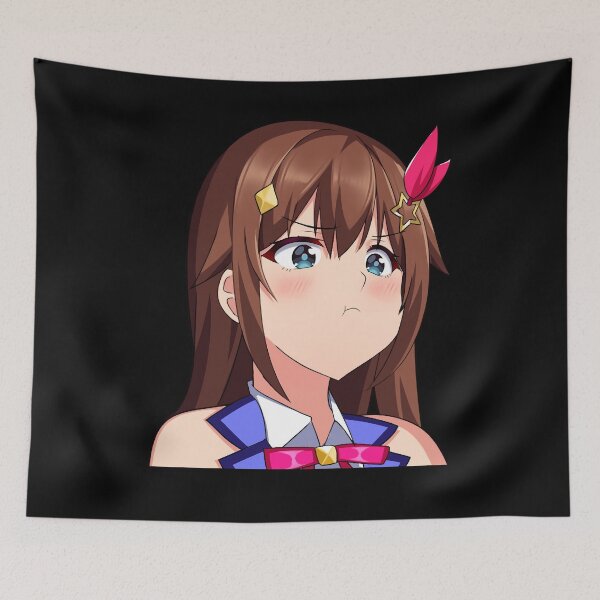 Item preview, Cute Kawaii Anime Girl Pouting designed and sold by Kawaiifu69.
